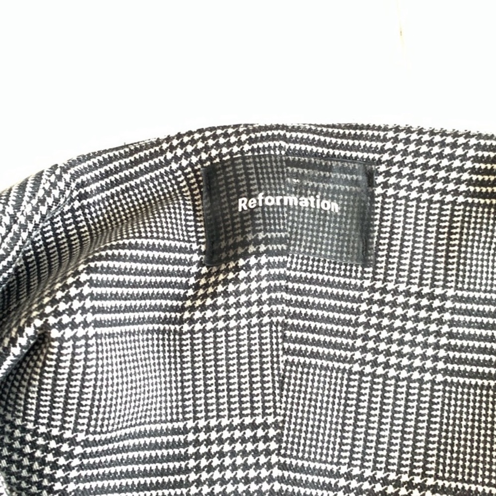 Reformation Houndstooth Button Front Cropped Tank - image 4